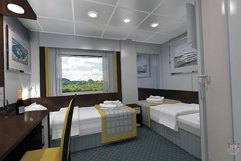 MS Konstantin Fedin twin cabin