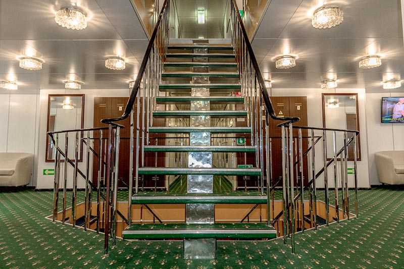 MS Nikolay Chernyshevsky deck stairs