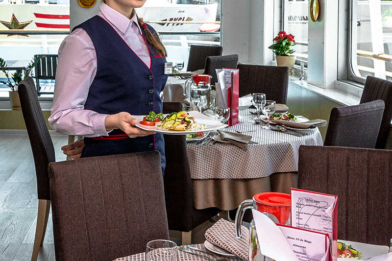 MS Konstantin Fedin restaurant staff