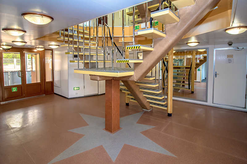 MS Kronshtadt deck stairs