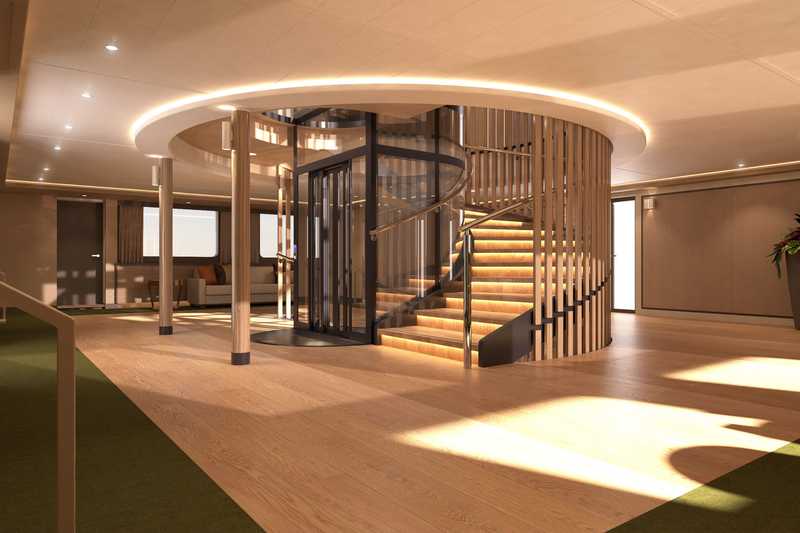 MS Mustai Karim deck stairs
