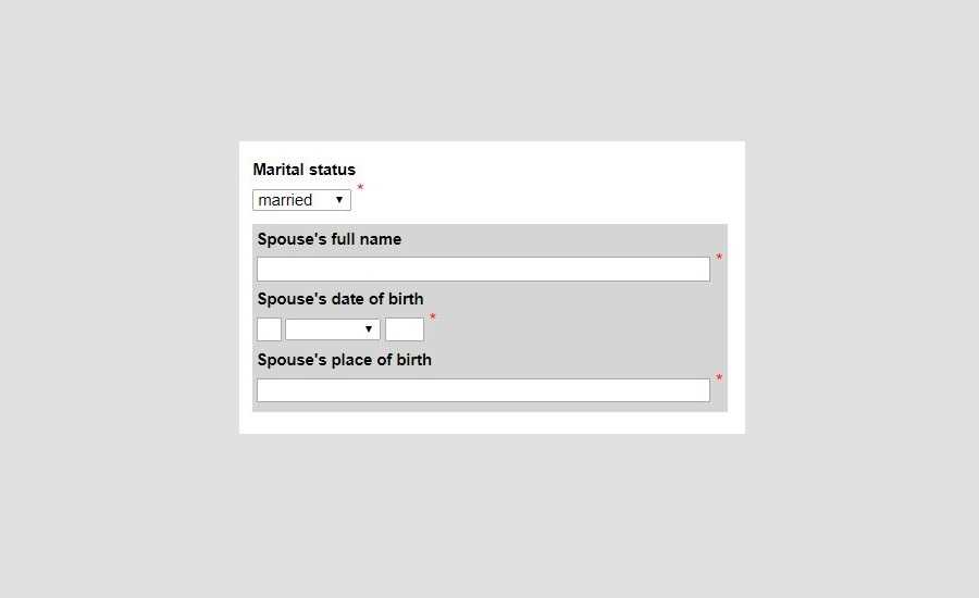 How to Fill In Your Russian Visa Application - Marital status