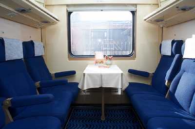 High-speed Nevsky Express Train Economy class cabin
