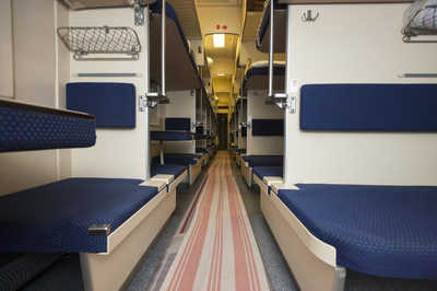 3rd class cabin in Tallinn - St. Petersburg - Moscow train
