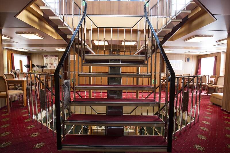 MS Georgy Chicherin deck stairs