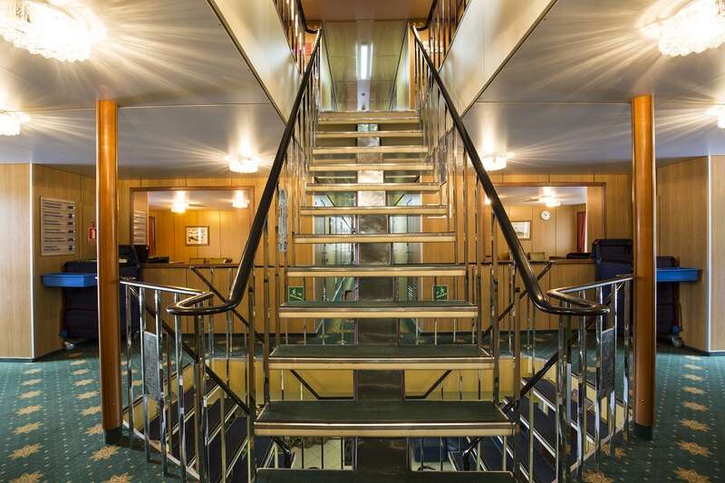 MS Georgy Chicherin deck stairs