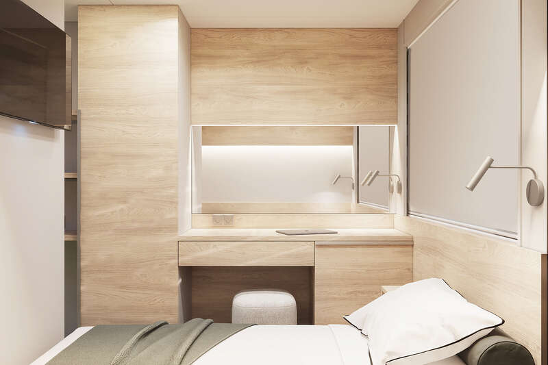 Single cabin on MS Konstantin Korotkov