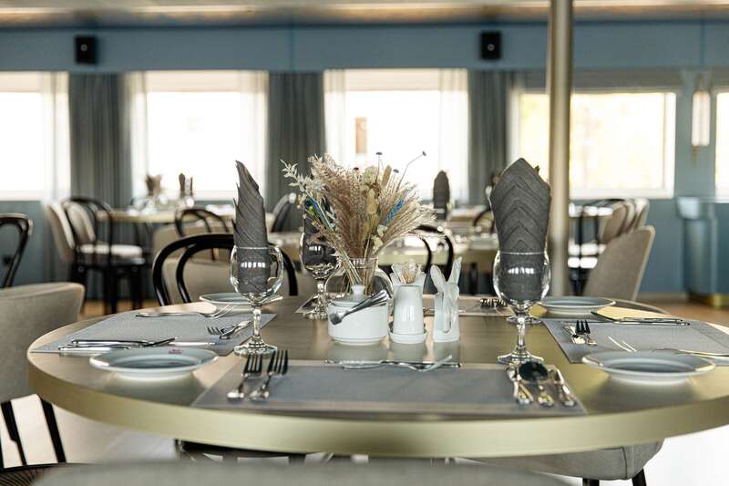 Neva bar-restaurant on MS Konstantin Korotkov 