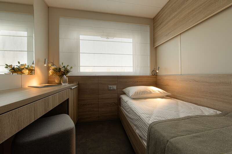 Single cabin on MS Konstantin Korotkov