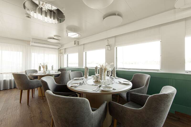 Volga restaurant on MS Konstantin Korotkov