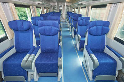 Seats in the Lastochka train