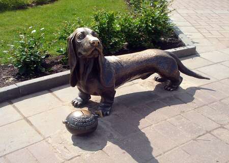 Monumnet of a Dog, Kostroma, Russia
Photo by mobinovyc website Pixabay 