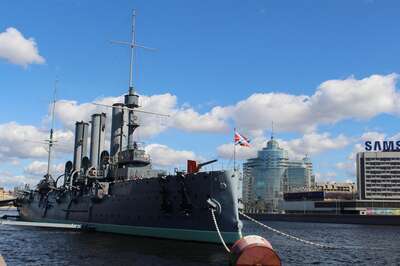 Russian cruiser Aurora, St Petersburg, Russia

