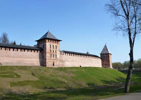 Kremlin Wall, Novgorod, Russia
