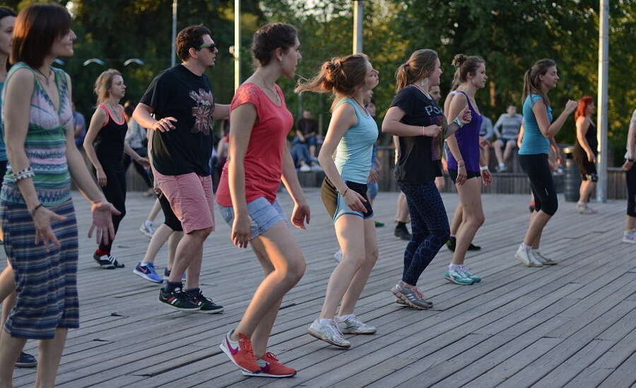 Dance in Moscow park