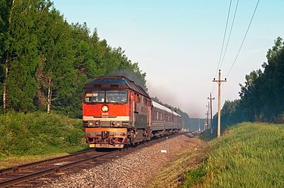 Moscow to Kostroma route