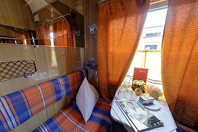 Latvijas Expresis 1st class cabin
