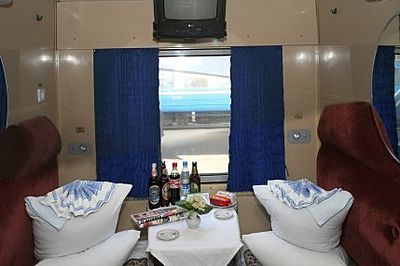 Zvyazda train 1st class cabin