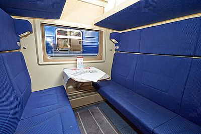 Kuzbass train between Moscow and Kemerovo 2nd class cabin