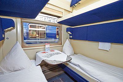 Moscow to Yekaterinburg train 2nd class cabin
