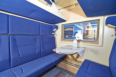 Smena train 2nd class cabin