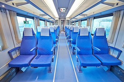 Strizh train 2nd class seats