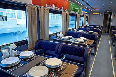 Moscow - Berlin 'Strizh' train Restaurant carriage