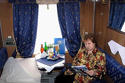 Yantar train First class compartment