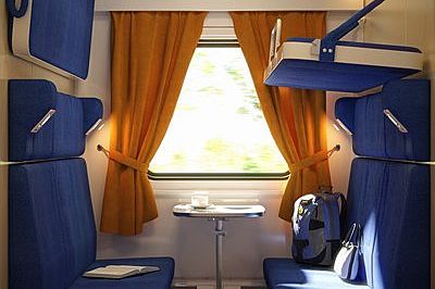 Moscow to St. Petersburg Megapolis train 2nd class cabin