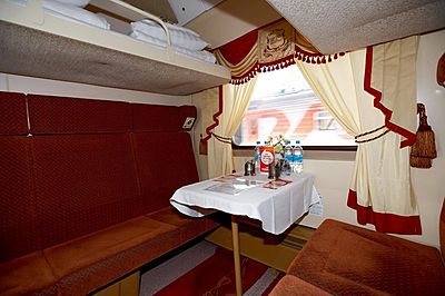 Red Arrow train 2nd class cabin