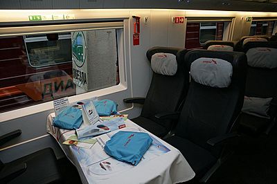 Sapsan train Business class seats