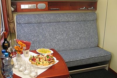 Latvijas Expresis VIP 1st class cabin