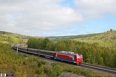 Vostok train from Moscow to Beijing