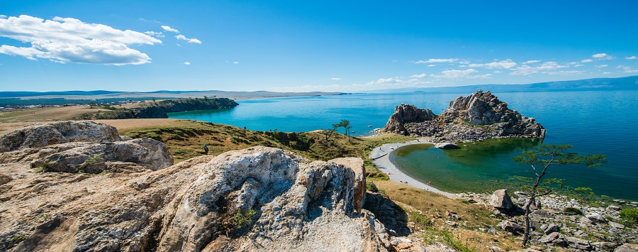 A shore of Baikal Lake, Russia